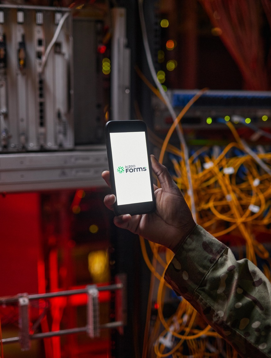 Smartphone mit Kizeo App