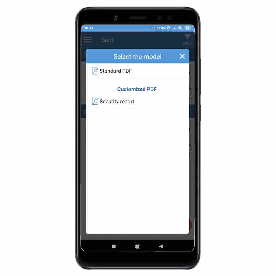 New app Kizeo Forms visualize pdfs