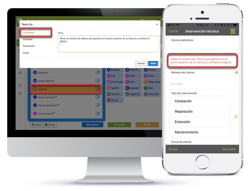 formulario digital Instrucciones para usuario