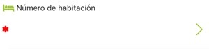 Seleccionar número de habitación
